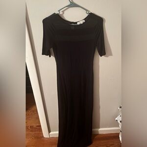 Monteau Elegant Black Maxi Dress